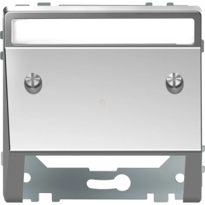   Schneider Electric Merten System Design - MEG4540-6036 - Fedlap kommunikációs betétekhez, feliratozható, acél