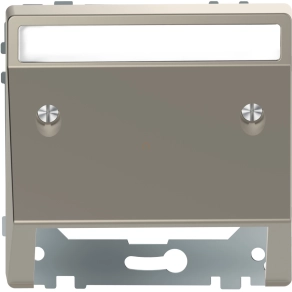   Schneider Electric Merten System Design - MEG4540-6050 - Fedlap kommunikációs betétekhez, feliratozható, nikkel