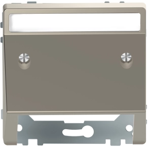 Schneider Electric Merten System Design - MEG4540-6050 - Fedlap kommunikációs betétekhez, feliratozható, nikkel