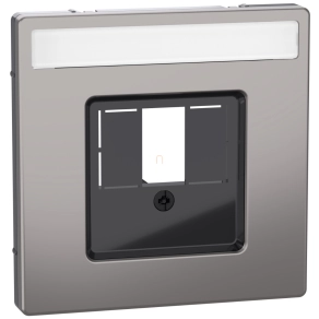   Schneider Electric Merten System Design - MEG4250-6050 - Fedlap, többfunkciós, feliratozható, nikkel