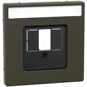   Schneider Electric Merten System Design - MEG4250-6052 - Fedlap, többfunkciós, feliratozható, mokka