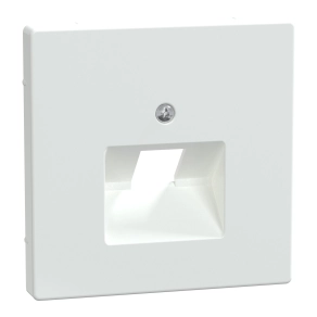 Schneider Electric Merten System Design - MEG4521-6035 - Fedlap 1xRJ45 aljzathoz, döntött, lótuszfehér