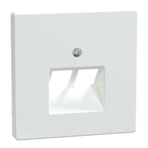 Schneider Electric Merten System Design - MEG4522-6035 - Fedlap 2xRJ45 aljzathoz, döntött, lótuszfehér