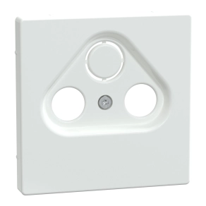 Schneider Electric Merten System Design - MEG4123-6035 - Fedlap, 3 kimenetes antenna csatlakozóhoz, lótuszfehér