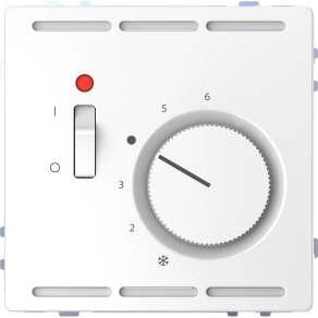 Schneider Electric Merten System Design - MEG5761-6035 - Szobatermosztát kapcsolóval, 24 V, lótuszfehér