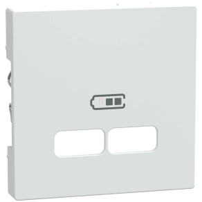   Schneider Merten Fedlap, USB töltőkhöz, System-M, polárfehér MEG4367-0319