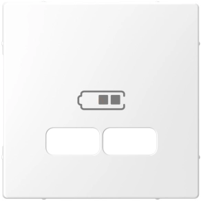   Schneider Electric Merten System Design - MEG4367-6035 - Fedlap USB töltőkhöz, lótuszfehér