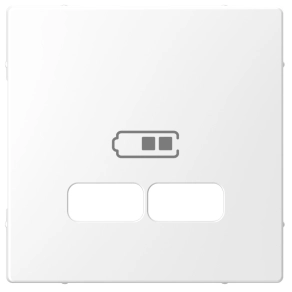 Schneider Electric Merten System Design - MEG4367-6035 - Fedlap USB töltőkhöz, lótuszfehér