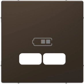   Schneider Electric Merten System Design - MEG4367-6052 - Fedlap USB töltőkhöz, mokka