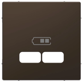 Schneider Electric Merten System Design - MEG4367-6052 - Fedlap USB töltőkhöz, mokka