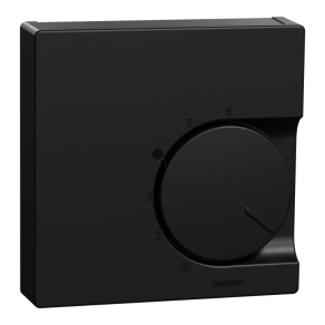  Schneider Electric Merten System-M - MEG5762-0403 - Fedlap, váltóérintkezős termosztáthoz, fekete