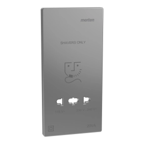 Schneider Electric Merten System Design - MEG2109-3436 - Fedlap borotva aljzathoz, acél