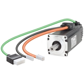   Siemens 1FL6034-2AF21-1AH1 servomotor, Pn=0.4 kW, Nn=3000 rpm, M0=1.27 Nm, MN=1.27 Nm, sima tengaly, tartófékkel