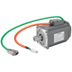   Siemens 1FL6042-2AF21-1LA1 servomotor, Pn=0.75 kW, Nn=3000 rpm, M0=2.39 Nm, MN=2.39 Nm, tengelymagasság 40 mm, abszolút 20 bites (12 bites többfordulatú) jeladó, tartófék nélkül, IP65