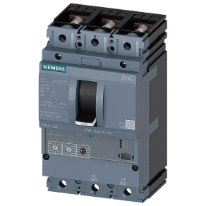   Siemens 3VA2225-5HL32-0AA0 kompakt megszakító, 3P, 100-150A, 55kA, Ii=375-2500A, vonalvédelemre, csavaros csatlakozás