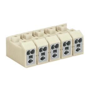   Wago tápegység-csatlakozó sorkapocs, 5 pólusú, 2,50 mm2, fehér (272-105)