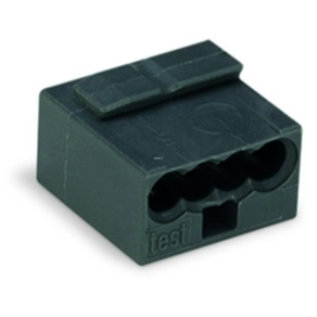   Wago vezeték összekötő 4x 0,6-0,8mm2 sötét szürke (243-204)