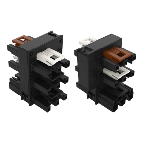   Wago elosztó-csatlakozók switch-eknek – egy pólusú kapcsoló és sorozatáramkör, 3 pólusú, fekete (770-637)