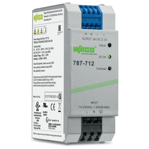 Wago tápegység 24VDC 60W sínre 110-240V (787-712)