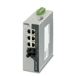   Ipari hálózati switch, konfigurált, Portok száma: 6x 10/100 MBit/s RJ45+ 2x 100 MBit/s száloptikás ST