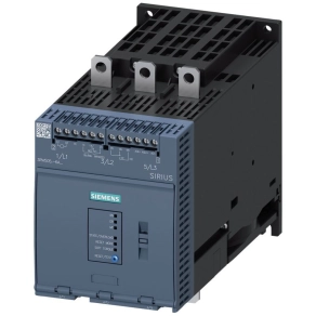   Siemens 3RW5055-6AB14 lágyindító, 75kW/143A, 110-230VAC, analóg kimenet, csavaros csatlakozás