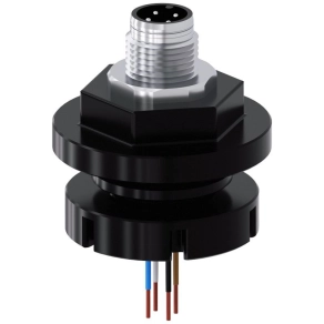  Siemens 3SU1900-0JJ10-0AA0 M12 4P beépíthető csatlakozó dugó, műanyag, M20/M25