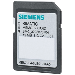   Siemens 6ES7954-8LE04-0AA0 memóriakártya, 12MB, S7-1X00 CPU/SINAMICS-hoz, 3,3 V FLASH