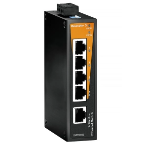   Ipari hálózati switch, nem konfigurálható, Portok száma:  5x 10/100Mbit/s RJ45, DIN sínre, Panelre