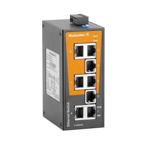   Ipari hálózati switch, nem konfigurálható, Portok száma: 8x 10/100Mbit/s RJ45, DIN sínre, Panelre