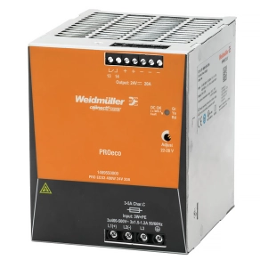Weidmüller tápegység PRO ECO3 480W 24V 20A 1469550000