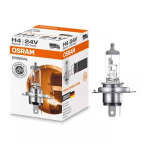   Osram Original Line 24V H4 halogén fényszóró izzó, 24V, 75/70 W, OEM minőség teherautókhoz, 64196, 1  db/doboz