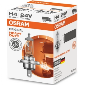   Osram Original Line 24V H4 halogén fényszóró izzó, 24V, hosszú élettartamú, megerősített teherautós kivitel, OEM minőség, 94196, 1db/doboz