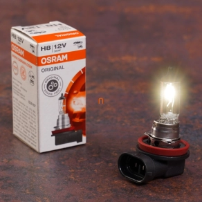   Osram Original Line 12V H8 halogén fényszóró izzó, 12 V, 35 W, PGJ19-1 foglalattal, OEM minőség, 800 lm fényáram, hosszú élettartam, 64212, 1 db/doboz