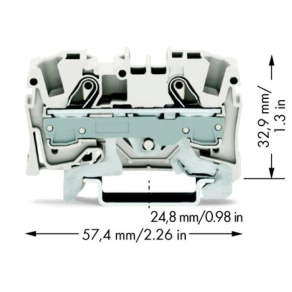   Wago TOPJOB_S 0,5–6 mm², fehér, átmenő sorkapocs (2006-1208)
