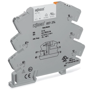 Wago rel 24 VDC, szürke (857-314)