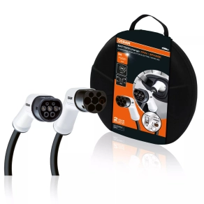   Osram BatteryCharge nagy teljesítményű töltőkábel elektromos és plug-in hibrid járművekhez, 7PIN, 3 fázis, 32A, 480V, IP65/IK10 védelem, 5 méter hosszú TYPE 2-ből TYPE 2-be, OCC23P05