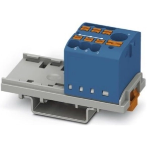   Elosztóblokk PTFIX  6/ 6X2,5-NS35 BU, 0,5-10mm2, 41/24 A 690 V NS 35/7,5, NS 35/15, rugós csatlakozás, 3273068