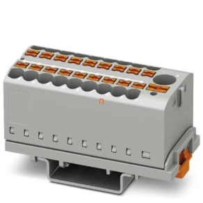   Elosztóblokk PTFIX 6/18X2,5-NS35 GY, 0,5-10mm2, 41/24 A 690 V NS 35/7,5, NS 35/15, rugós csatlakozás, 3273110