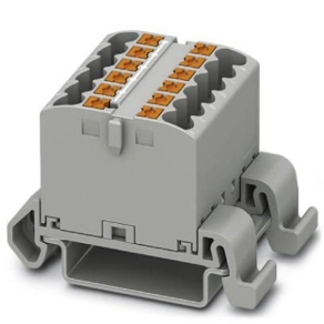   Elosztóblokk PTFIX  12X2,5-NS35A GY, 0,14-4mm2, 24 A 690 V NS 35/7,5, NS 35/15, rugós csatlakozás, 3273154