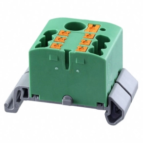   Elosztóblokk PTFIX  6/ 6X2,5-NS35A GN, 0,5-10mm2, 41/24 A 690 V NS 35/7,5, NS 35/15, rugós csatlakozás, 3273206