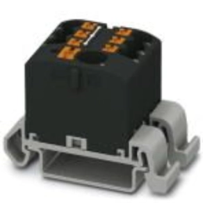   Elosztóblokk PTFIX  6/ 6X2,5-NS35A BK, 0,5-10mm2, 41/24 A 690 V NS 35/7,5, NS 35/15, rugós csatlakozás, 3273212