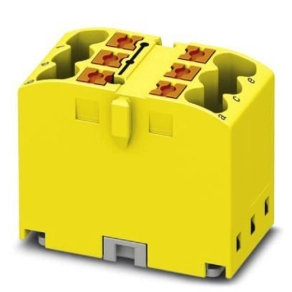   Elosztóblokk PTFIX  6X2,5 YE, 0,14-4mm2, 24 A 450 V sínre szerelhető, rugós csatlakozás, 3273270