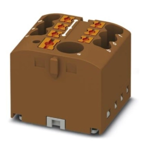   Elosztóblokk PTFIX  6/ 6X2,5 BN, 0,5-10mm2, 41/24 A 690 V sínre szerelhető, rugós csatlakozás, 3273340