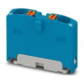   Elosztóblokk PTFIX  2X1,5 BU, 0,14-2,5mm2, 17,5 A 450 V  NS35/15, pattintható, 1045925
