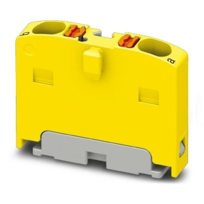   Elosztóblokk PTFIX  2X1,5 YE, 0,14-2,5mm2, 17,5 A 450 V  NS35/15, pattintható, 3002922