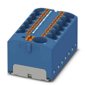   Elosztóblokk PTFIX 10/12X4-G BU, 0,5-10mm2, 57/32 A 450 V ragasztható,  rugós csatlakozás, 3274012