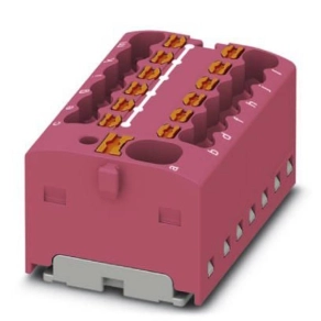   Elosztóblokk PTFIX  4/12X1,5 VT, 0,2-6mm2, sárga, 17,5A 450V NS 15, pattintós csatlakozás, 1046968