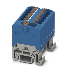   Elosztóblokk PTFIX  4/12X1,5-NS15A BU, 0,14-2,5mm2, 41/17,5 A 500 V  NS 15, rugós csatlakozás, 1046986