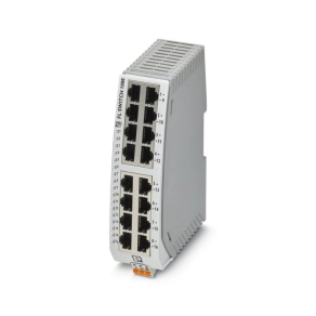   Ipari hálózati switch, nem konfigurálható, Portok száma: 16x 10/100 MBit/s RJ45, DIN-sínre, IP30 FL SWITCH 1016N 1085255 Phoenix Contact