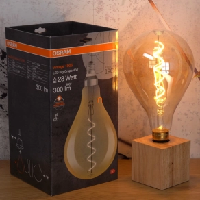   Osram Vintage melgfehér E27 LED, 4W - 28W izzó helyett (Big Shape)